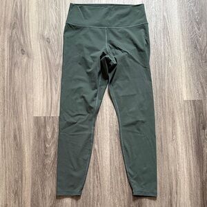 Everlane Olive Green Women's Leggings Size XL High Rise Perform Athletic Tights